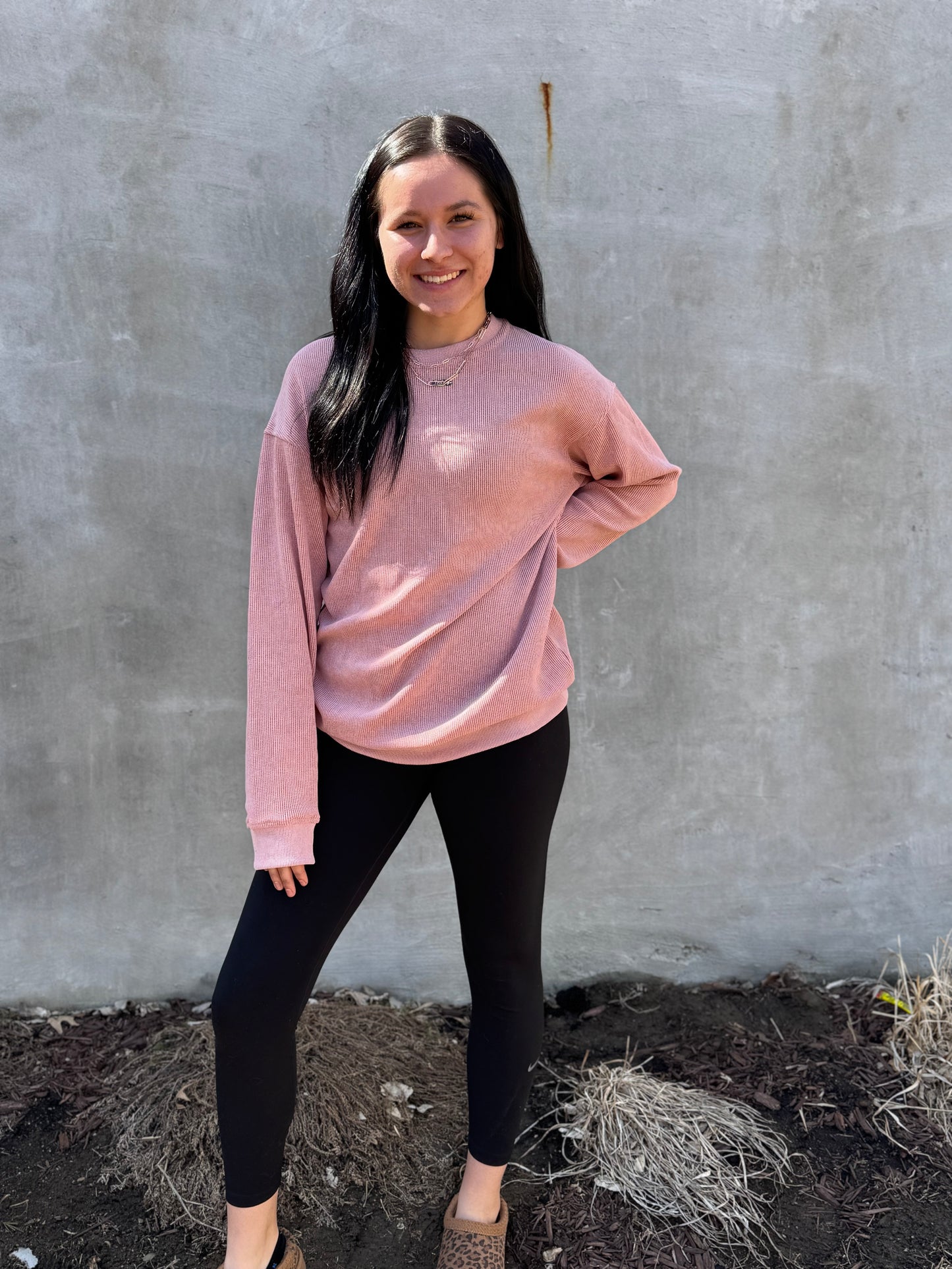 Paisley Ribbed Pullover