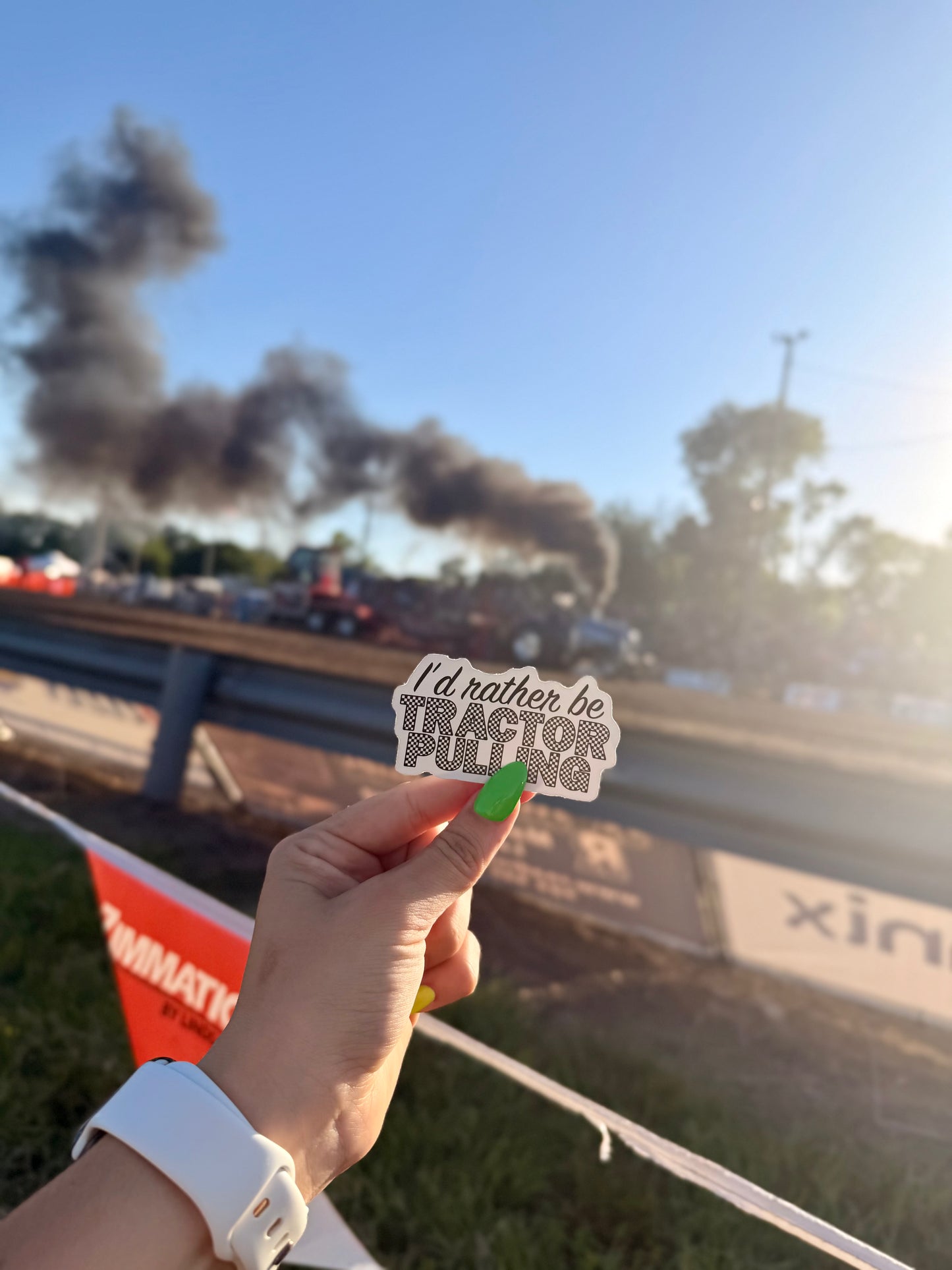 I'd Rather Be Tractor Pulling - Sticker