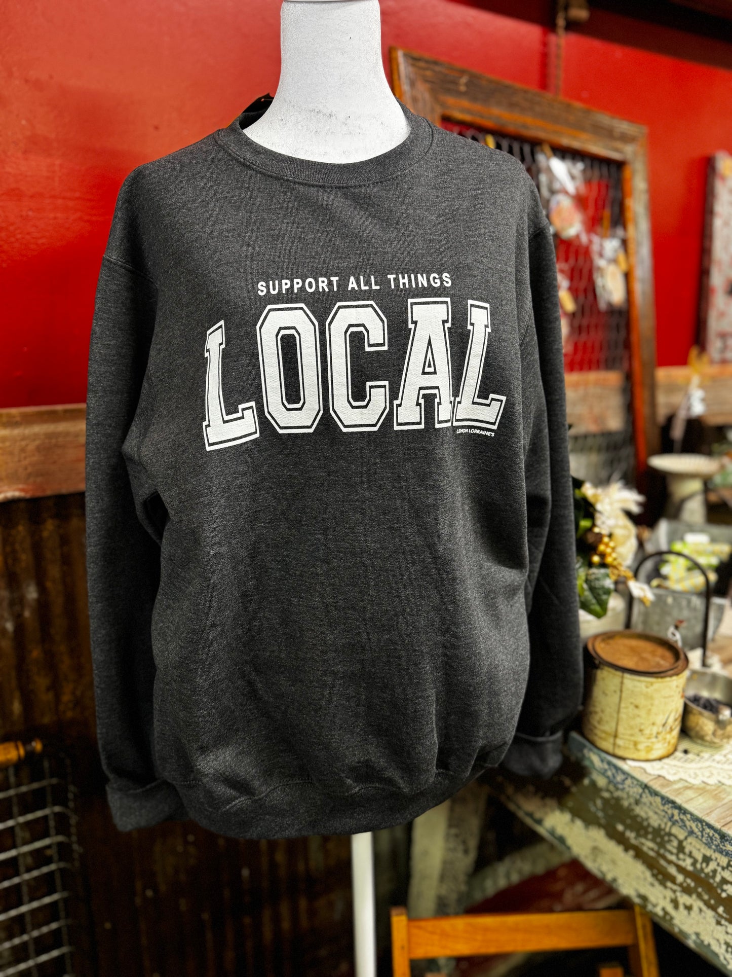 Support All Things Local Crewneck