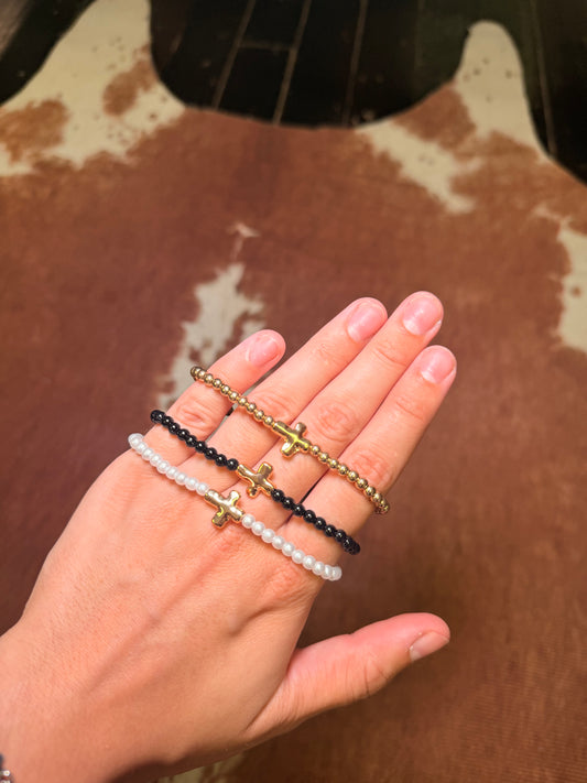 Cross Bubble Bracelet