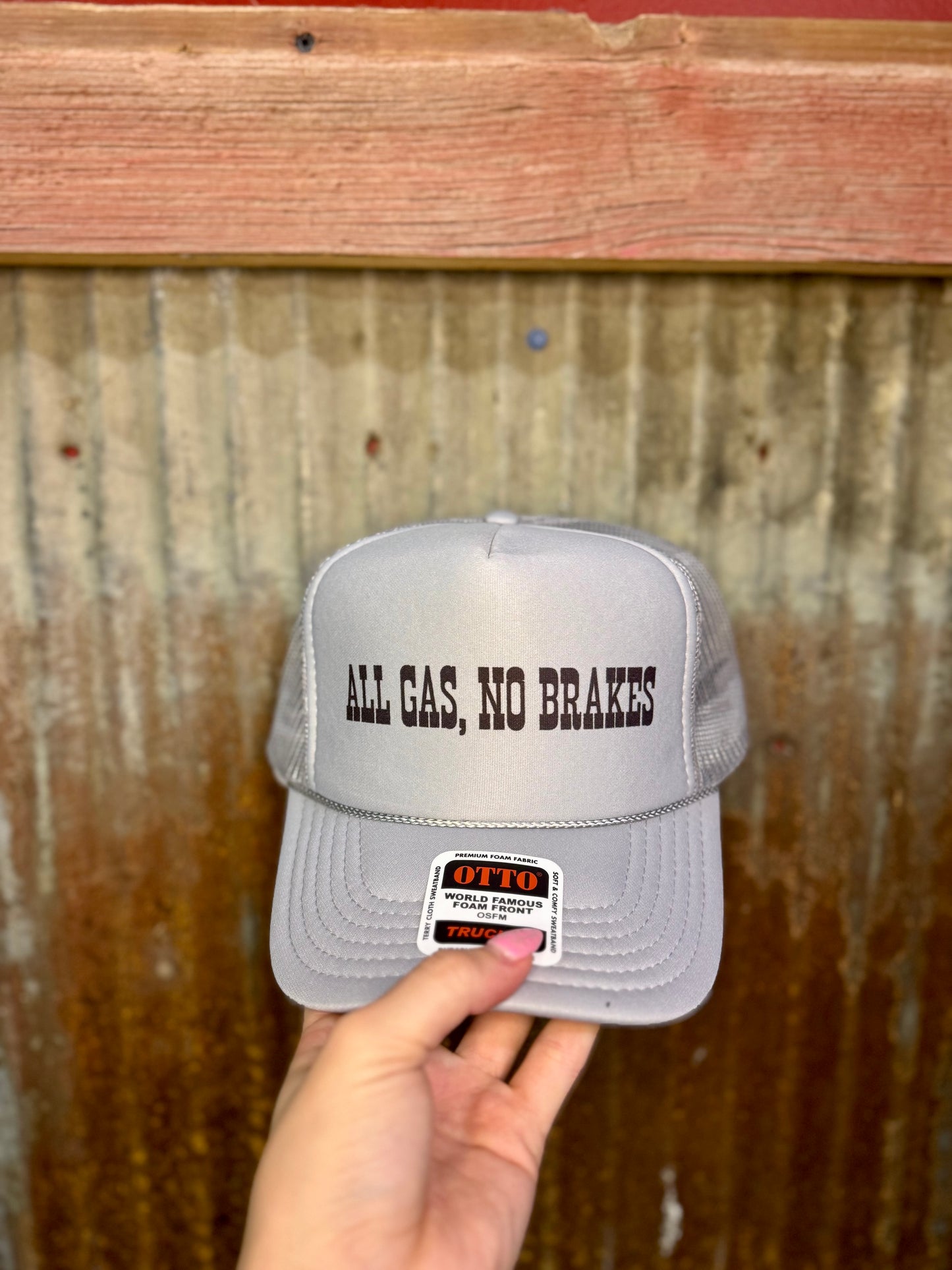 All Gas No Brakes Foam Trucker Hat