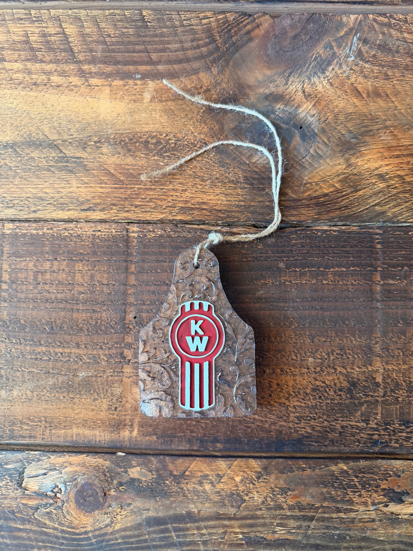Kenworth Tooled Ear Tag Freshie