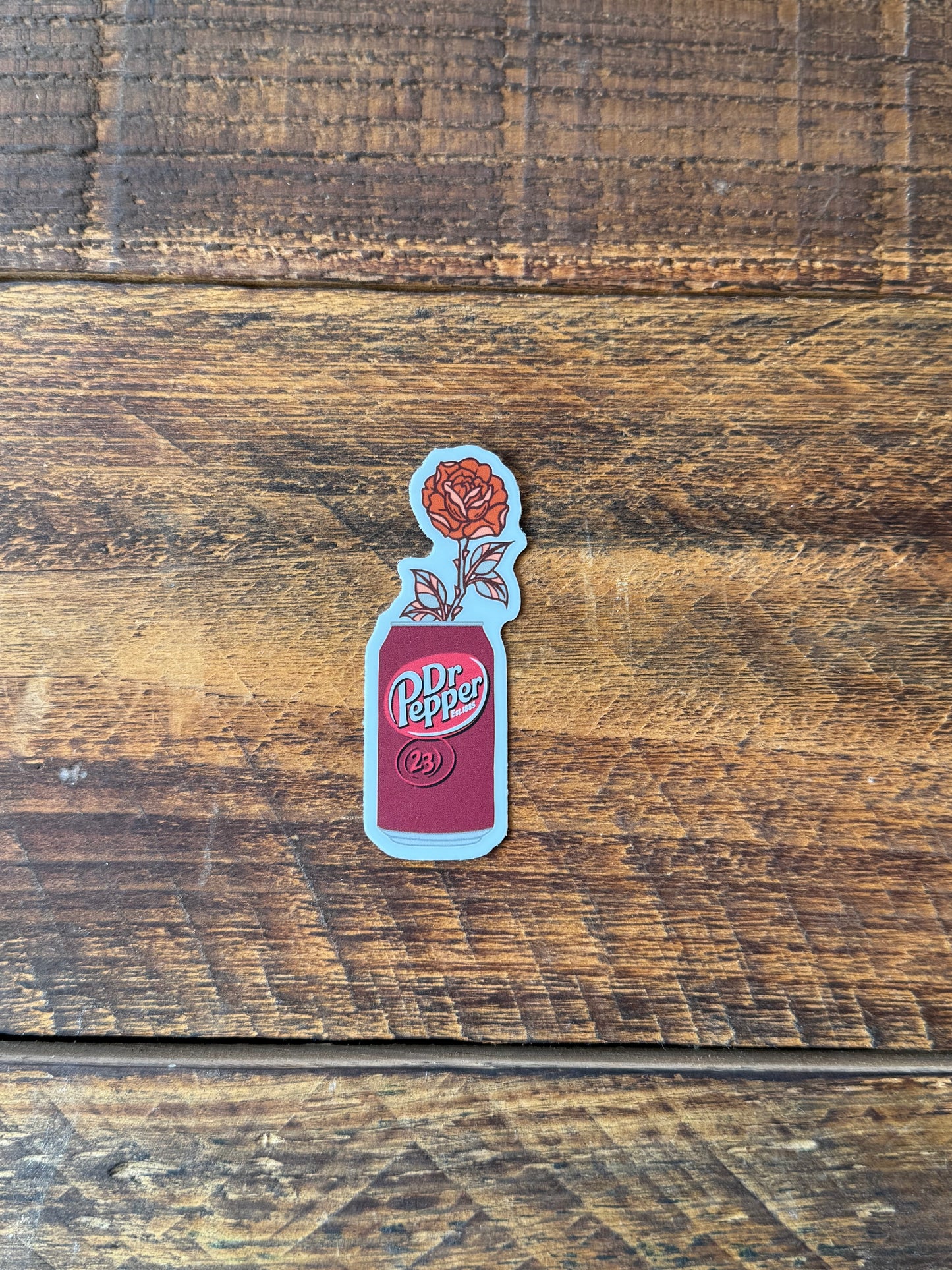 Dr Pepper Flower - Sticker