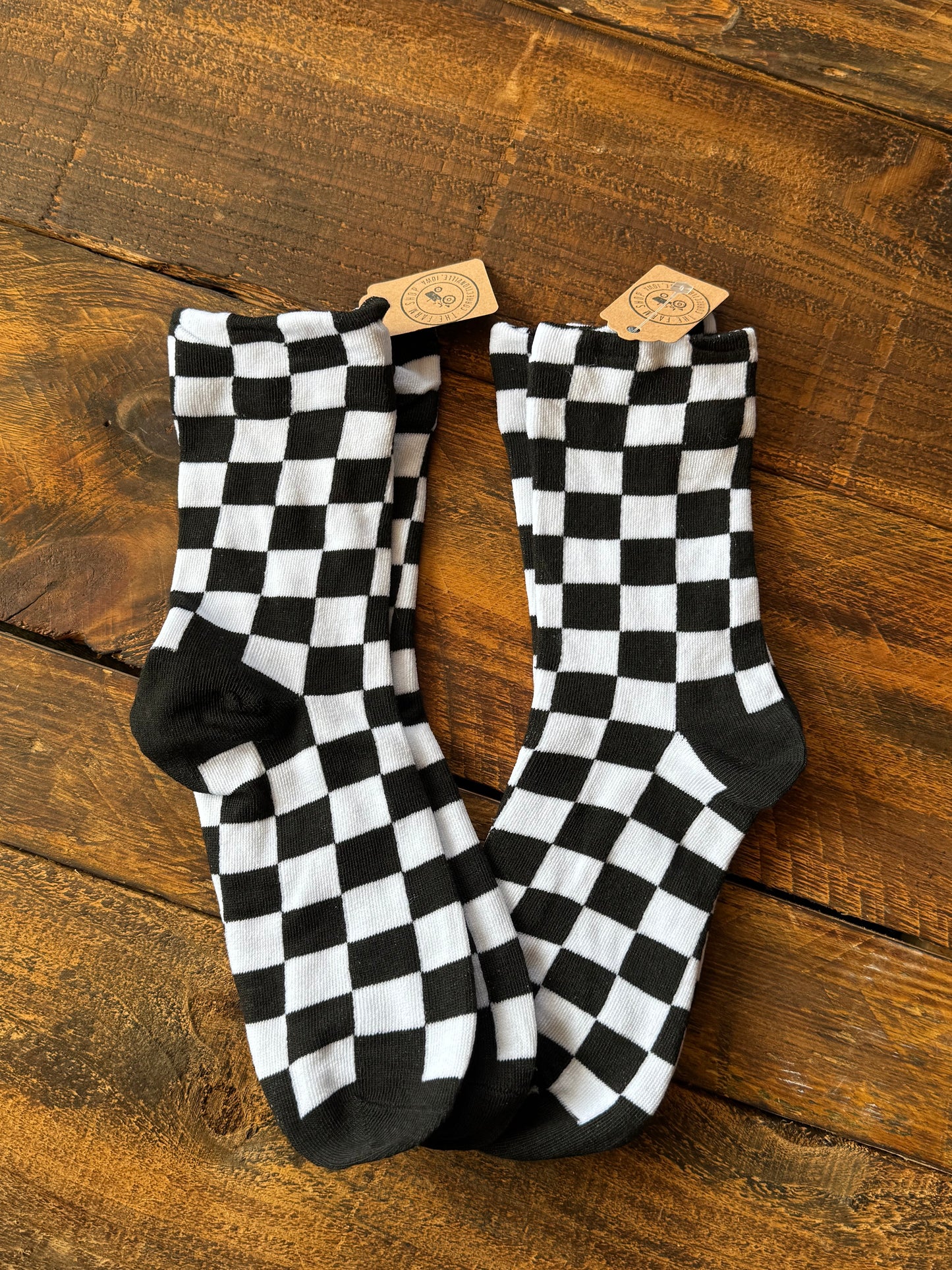 Retro Checkered Socks