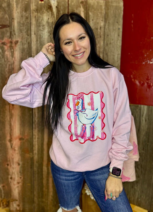 Saddle Up Silly Goose Crewneck