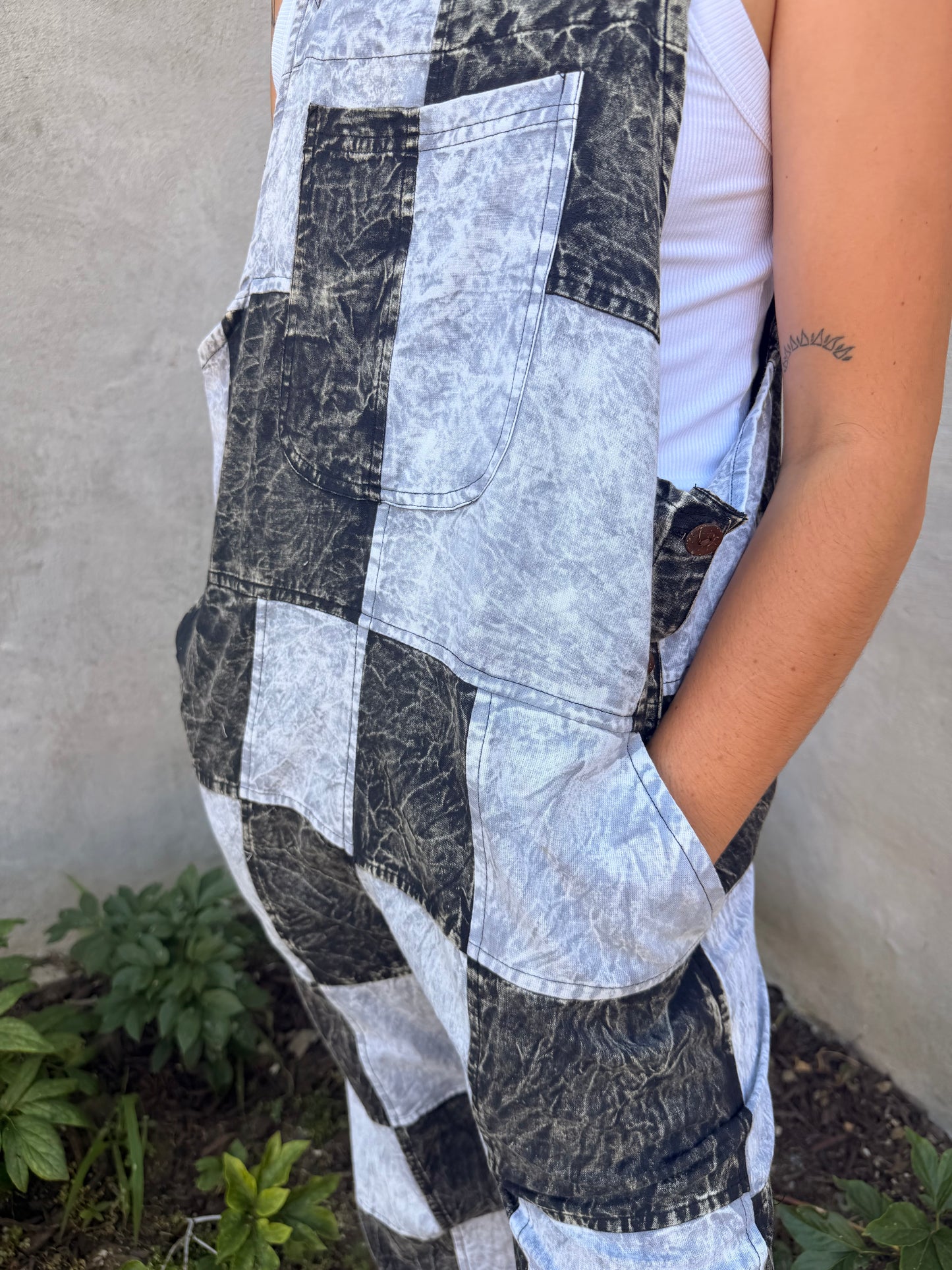 Retro Checkered Romper