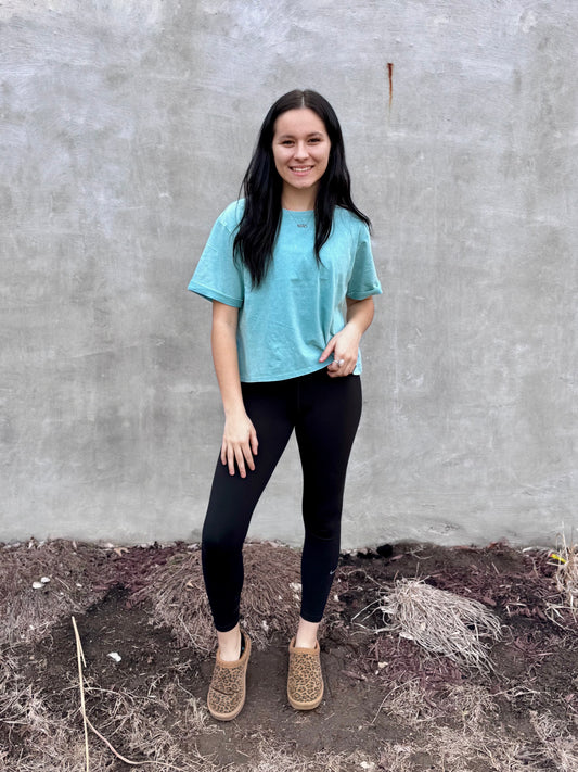 Laney Top (Dusty Teal)