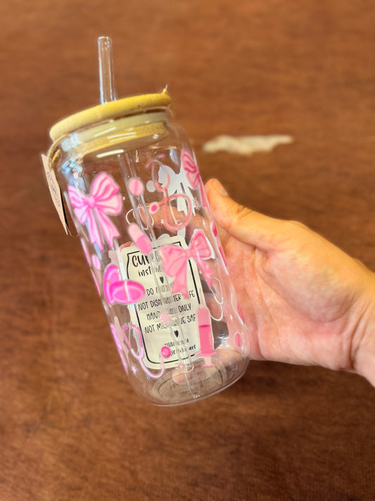 Nurse Glass Cup