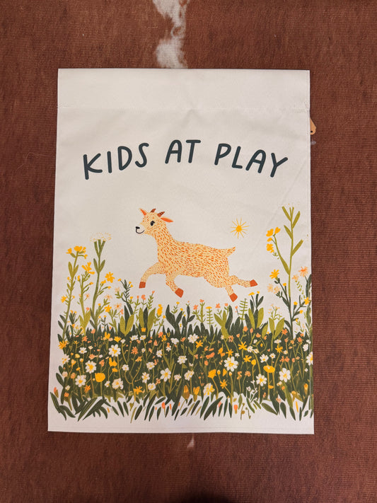 Kids At Play Nylon Welcome Flag