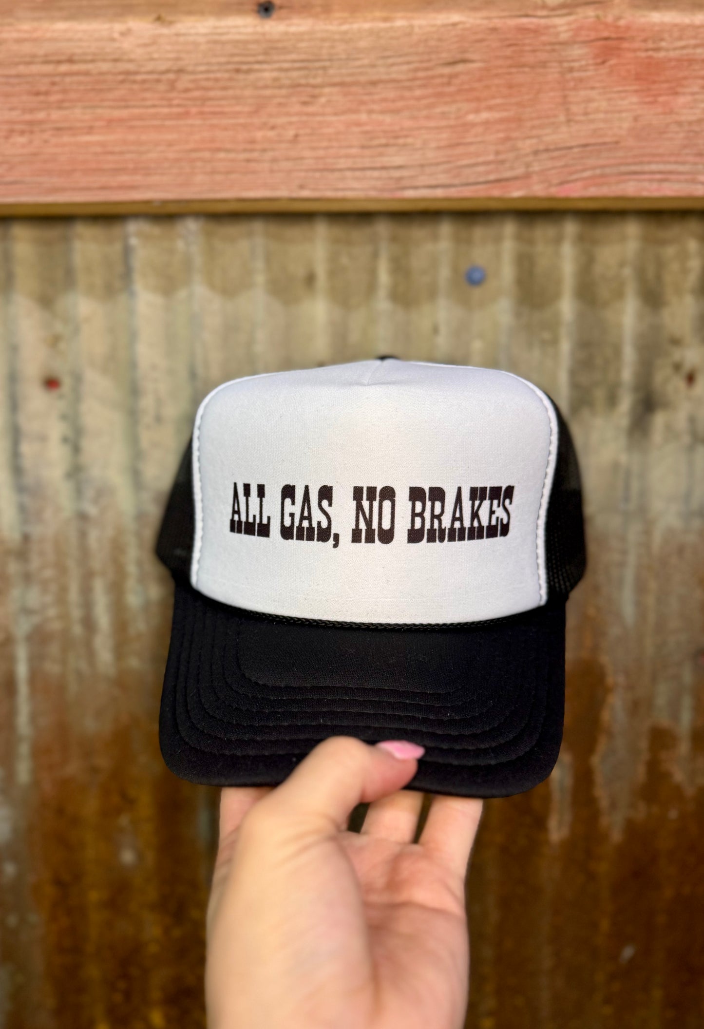 All Gas No Brakes Foam Trucker Hat