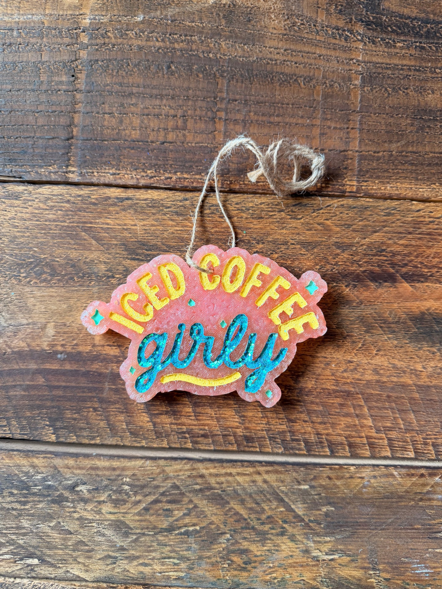 Iced Coffee Girly Car Freshie