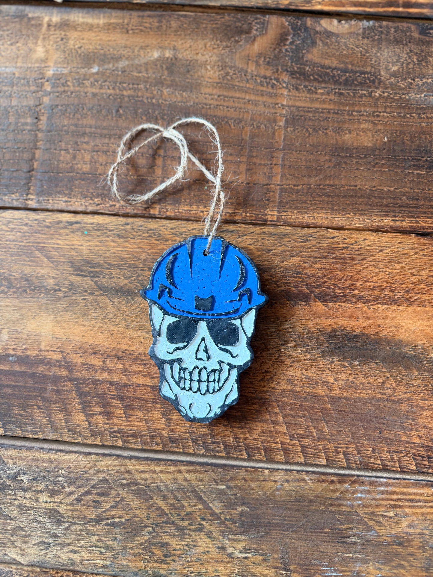 Skeleton Hard Hat Car Freshie