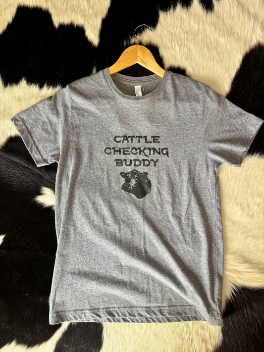 Youth Cattle Checking Buddy Tee