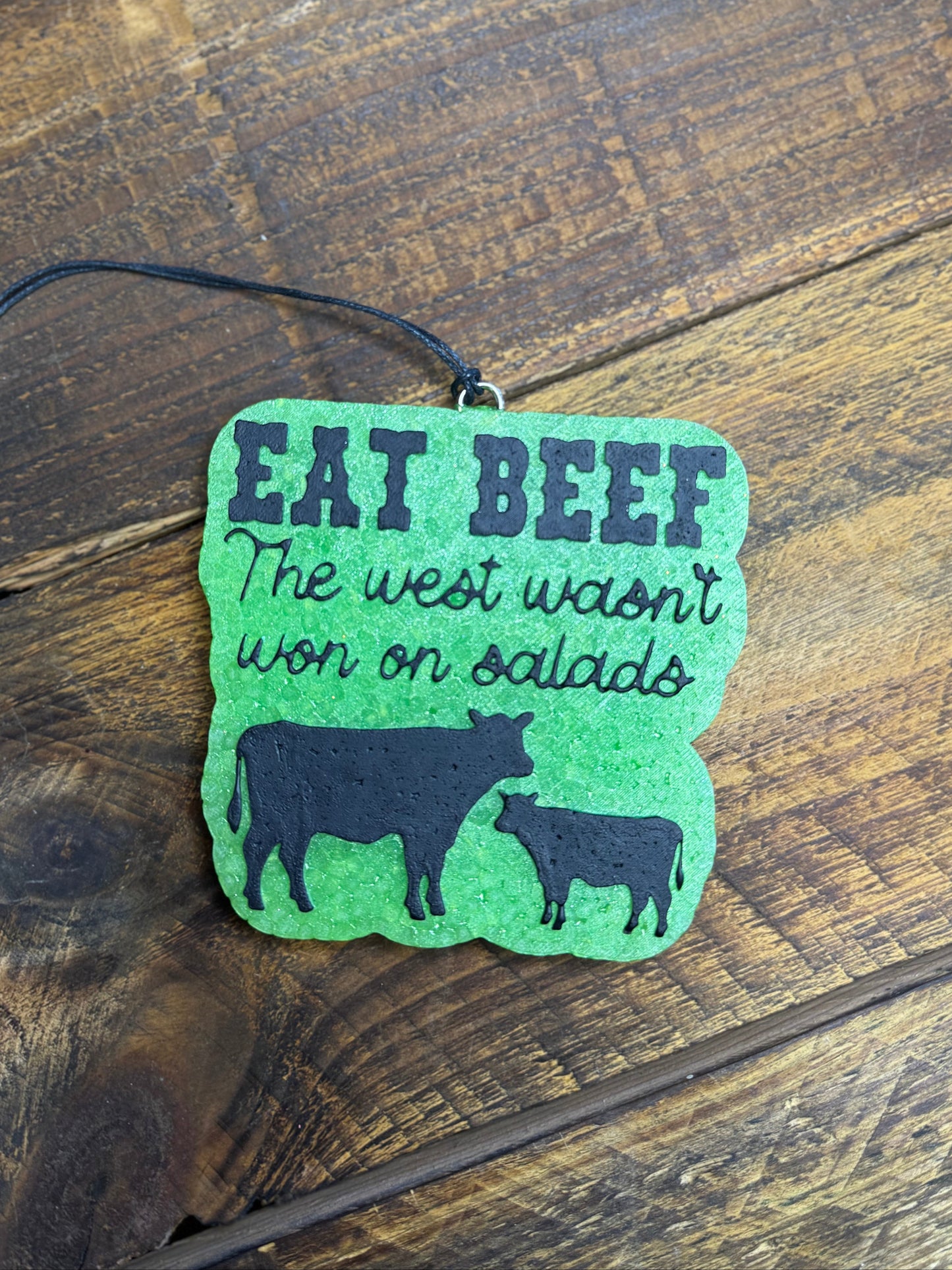 Eat Beef Car Freshie