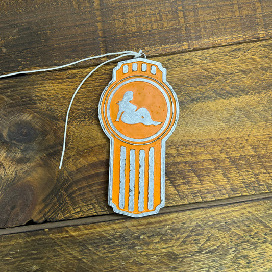Orange Kenworth Logo Car Freshie