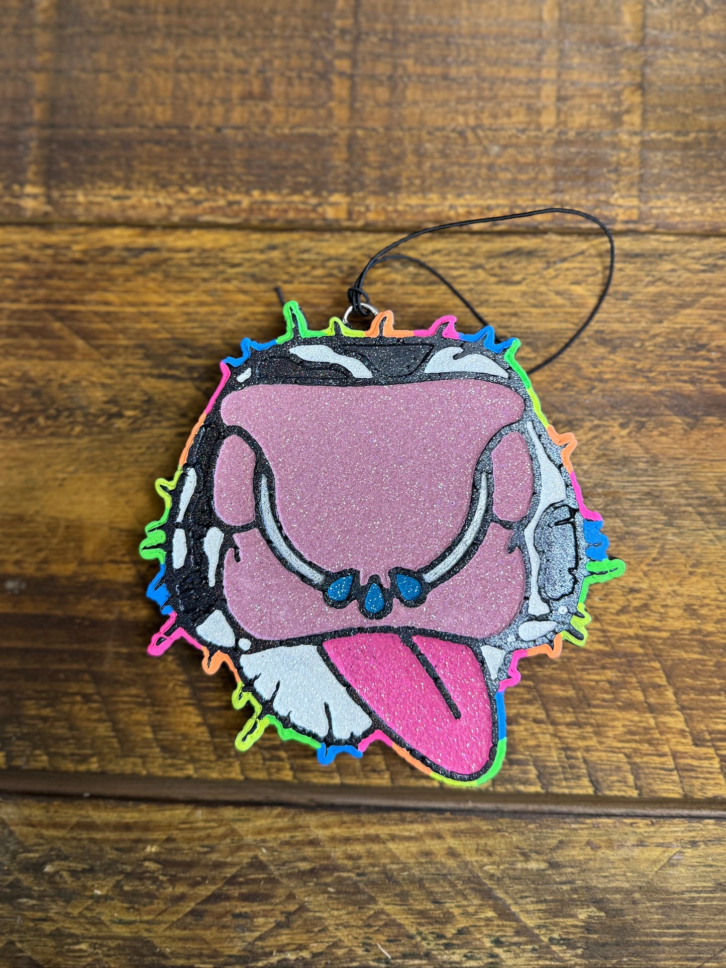 Colorful Cow Nose Car Freshie