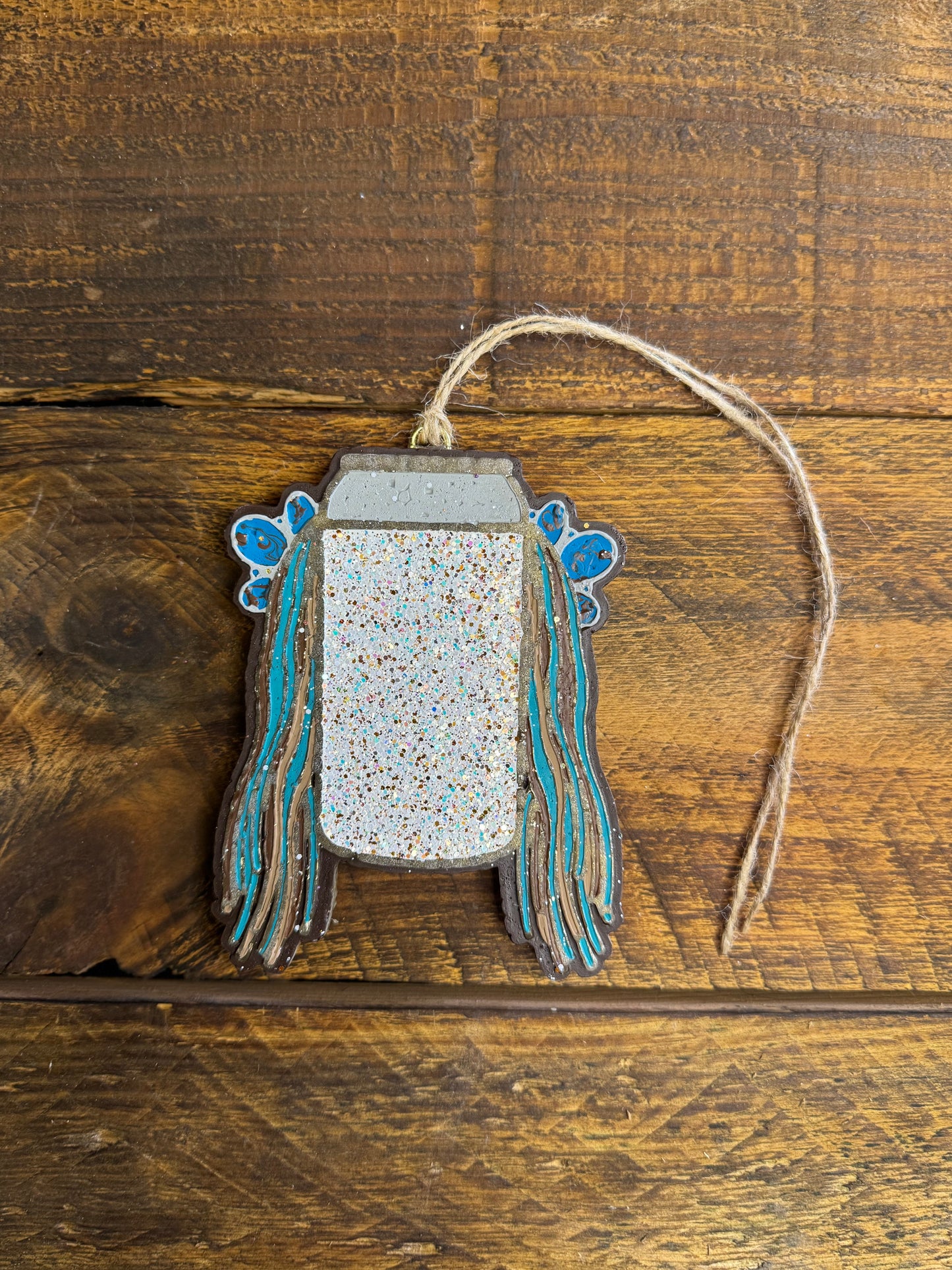 Western Beer Koozie Car Freshie